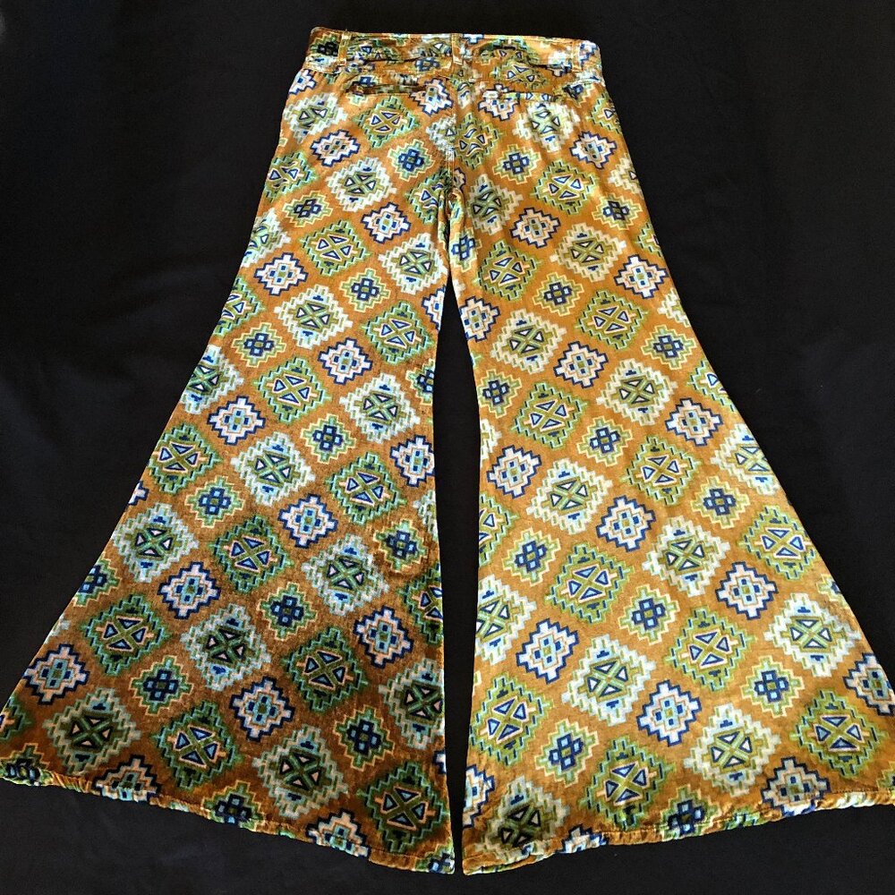 Free People Shay Velvet Wideleg Pants Sz 10 - Picture 5 of 16